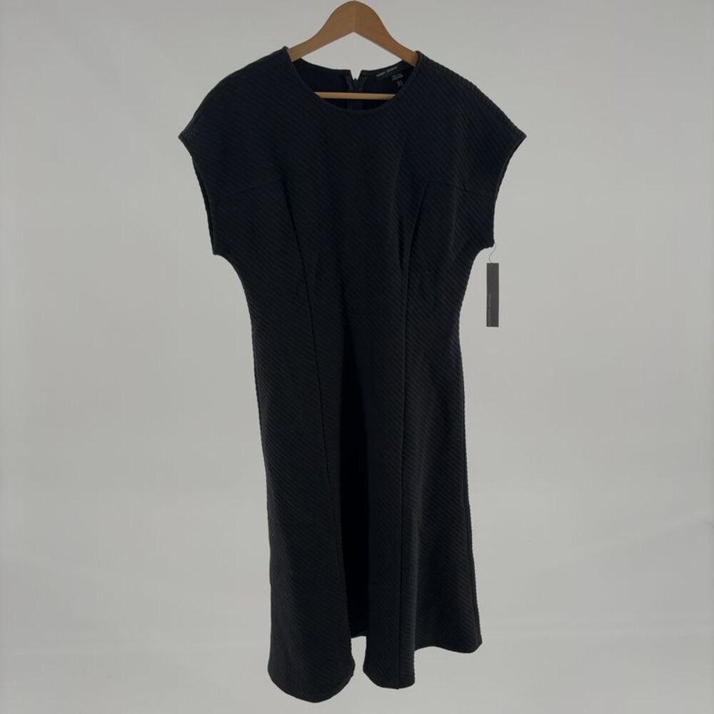 Pact Sleek Black Mini Dress